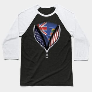 Caymanian Flag  Cayman Islands Flag Australian Flag Ripped Open - Gift for Caymanian From Cayman Islands Baseball T-Shirt